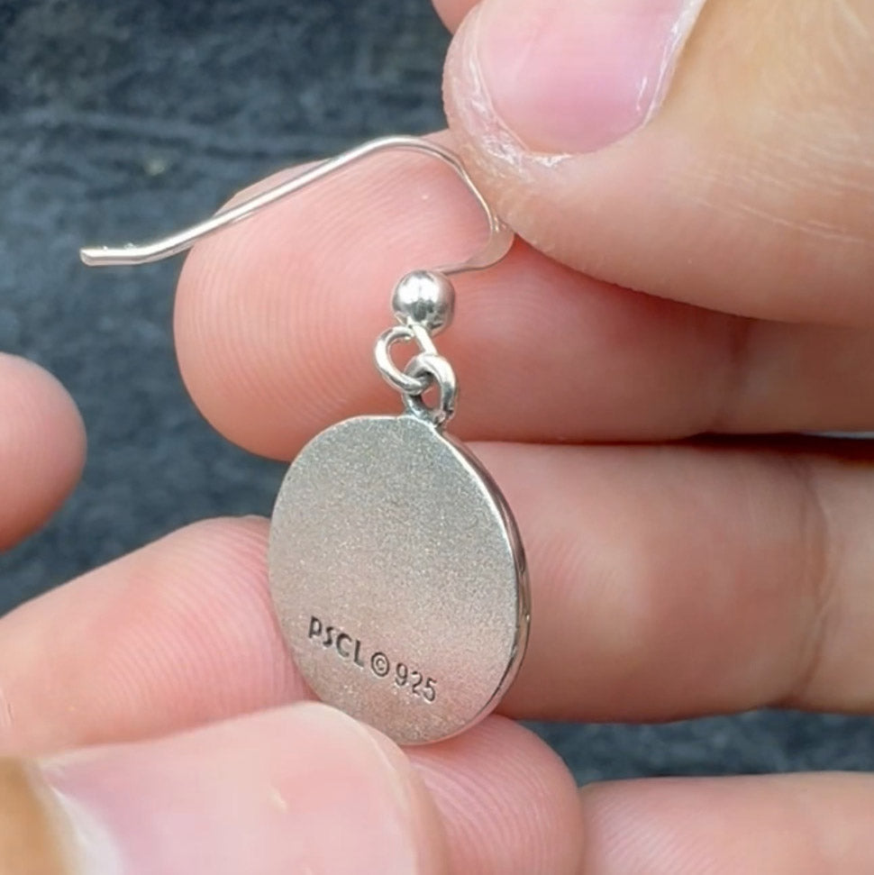 Celtic Triple Spiral And Trinity Sterling Silver Earrings TE651