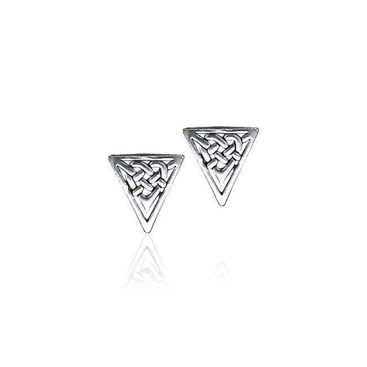 Celtic Knotwork Silver Earrings TE691