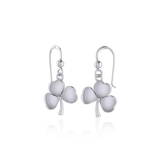 Celtic Shamrock Silver Earrings TE878