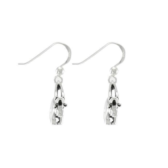 Moose Sterling Silver Earrings TE889