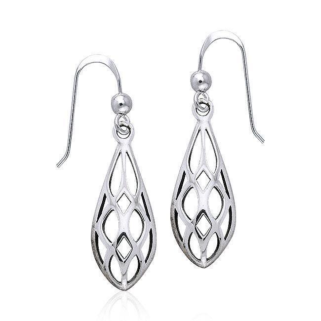 Art Deco Silver Earrings TE946