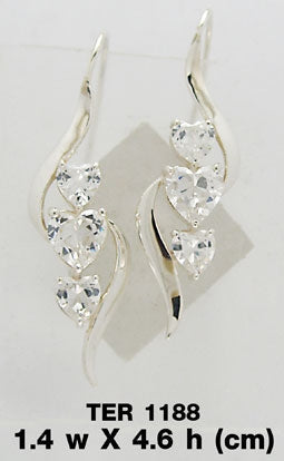 Gem of Hearts Earrings TER1188