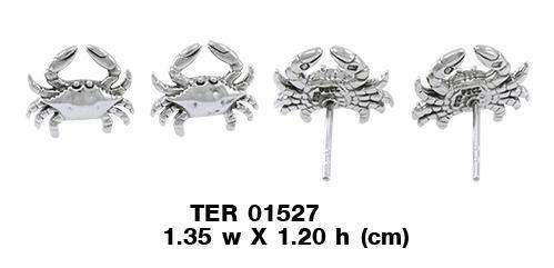 Crab Silver Post Earrings TER1527