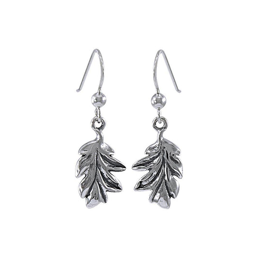 Magick & Witch Oak Leaves Silver Earrings TER048