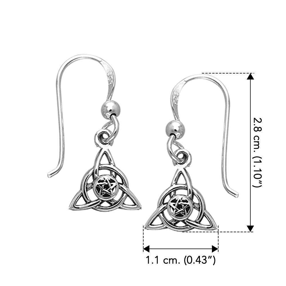 Celtic Trinity The Star Sterling Silver Earrings TER058