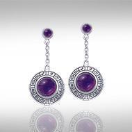 Wheel of the Year Silver Earrings TER073