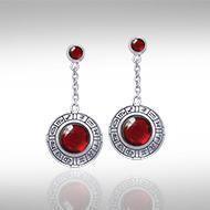 Wheel of the Year Silver Earrings TER073