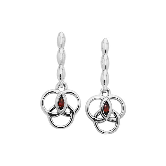 Citta Silver Post Earrings with Marquise Gemstone TER1014