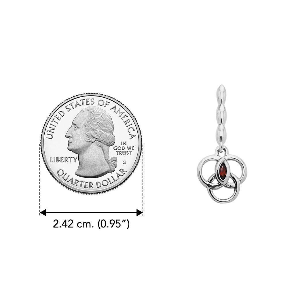 Citta Silver Post Earrings with Marquise Gemstone TER1014