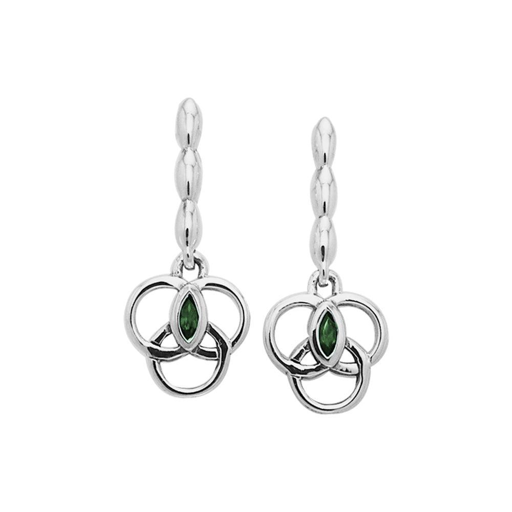 Citta Silver Post Earrings with Marquise Gemstone TER1014