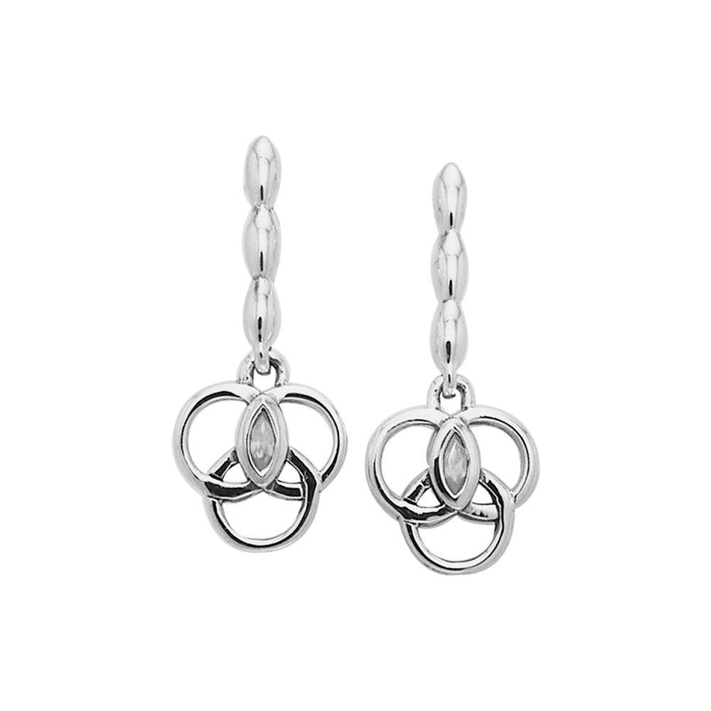 Citta Silver Post Earrings with Marquise Gemstone TER1014