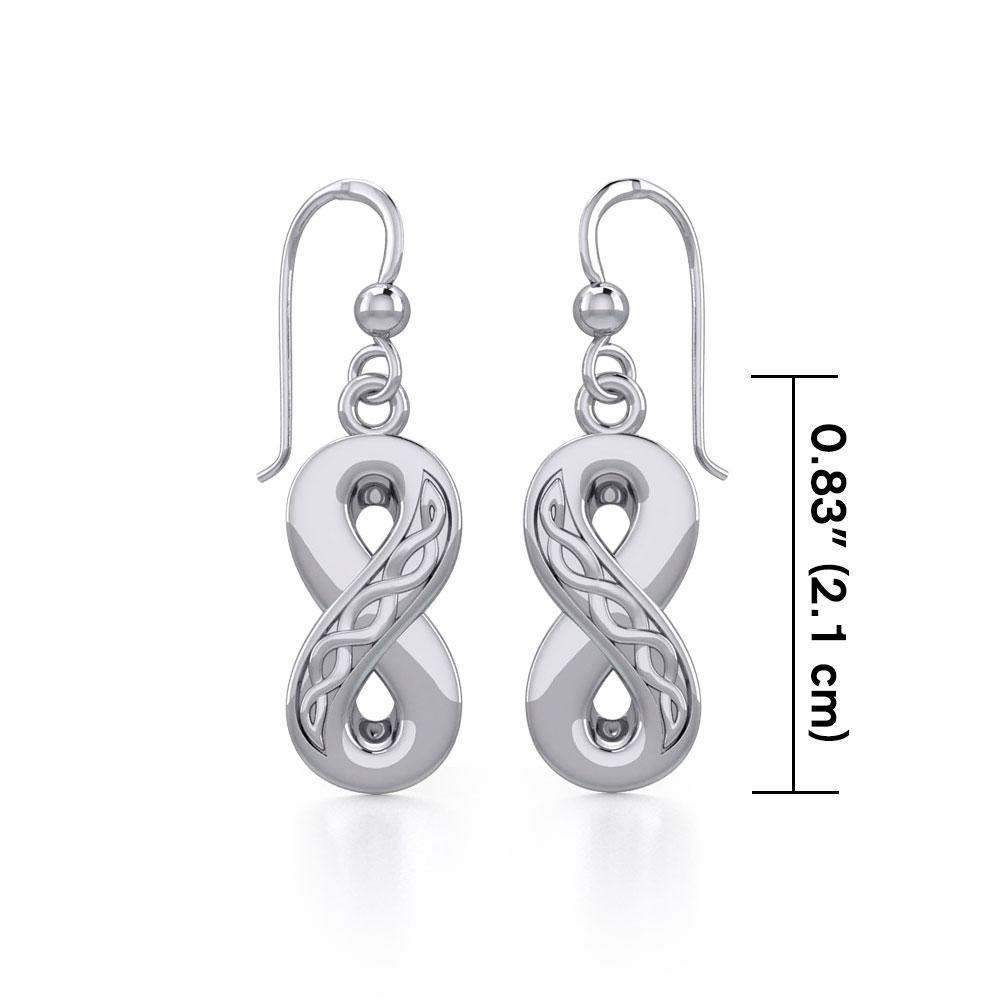 Celtic Infinity Sterling Silver Earrings TER1108