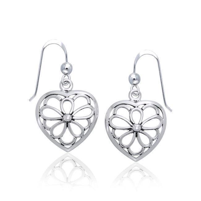 Heart Sterling Silver Earrings TER1127