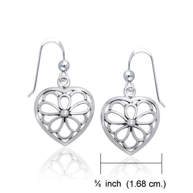 Heart Sterling Silver Earrings TER1127