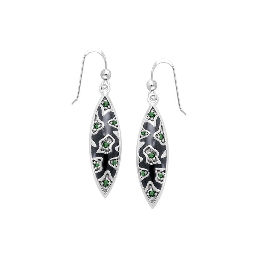 Safari Inspired Silver Earrings with Gemstones TER1177