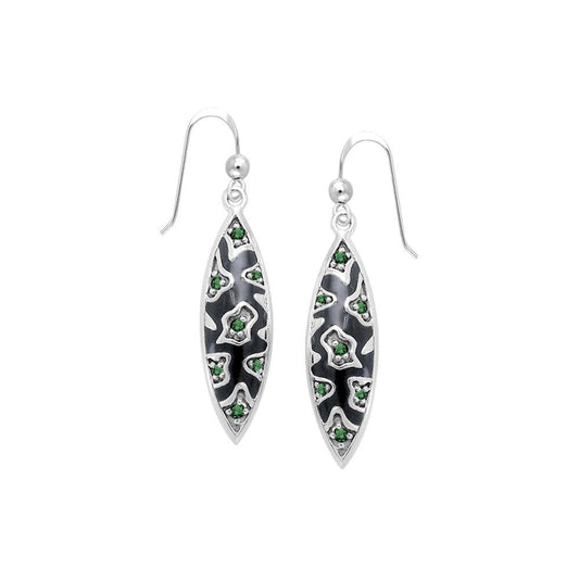 Safari Inspired Silver Earrings with Gemstones TER1177