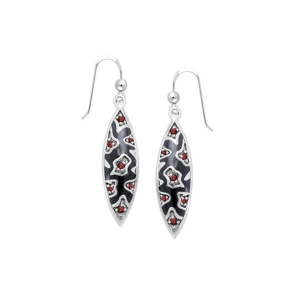Safari Inspired Silver Earrings with Gemstones TER1177