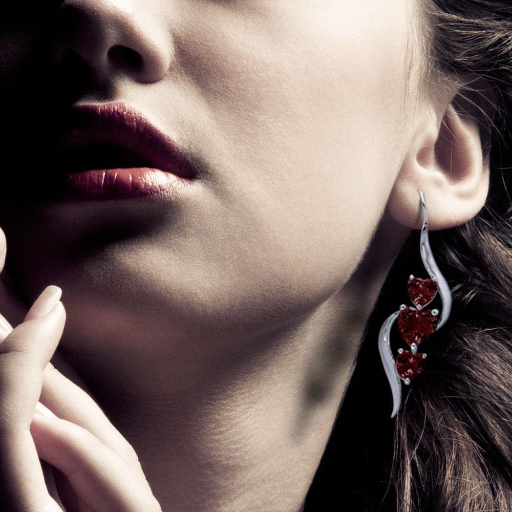 Gem of Hearts Earrings TER1188