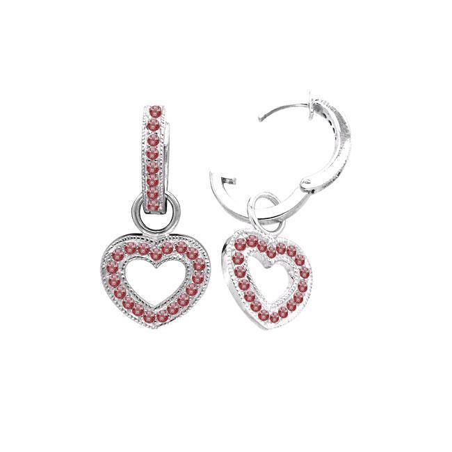 Gem Studded Silver Earrings TER1200
