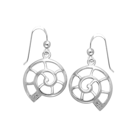 Nautilus Shell Filigree Earrings TER1214