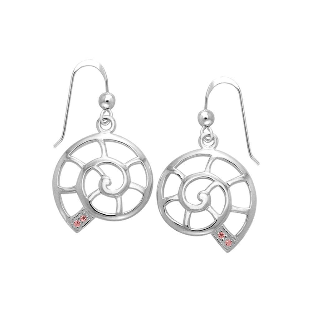 Nautilus Shell Filigree Earrings TER1214