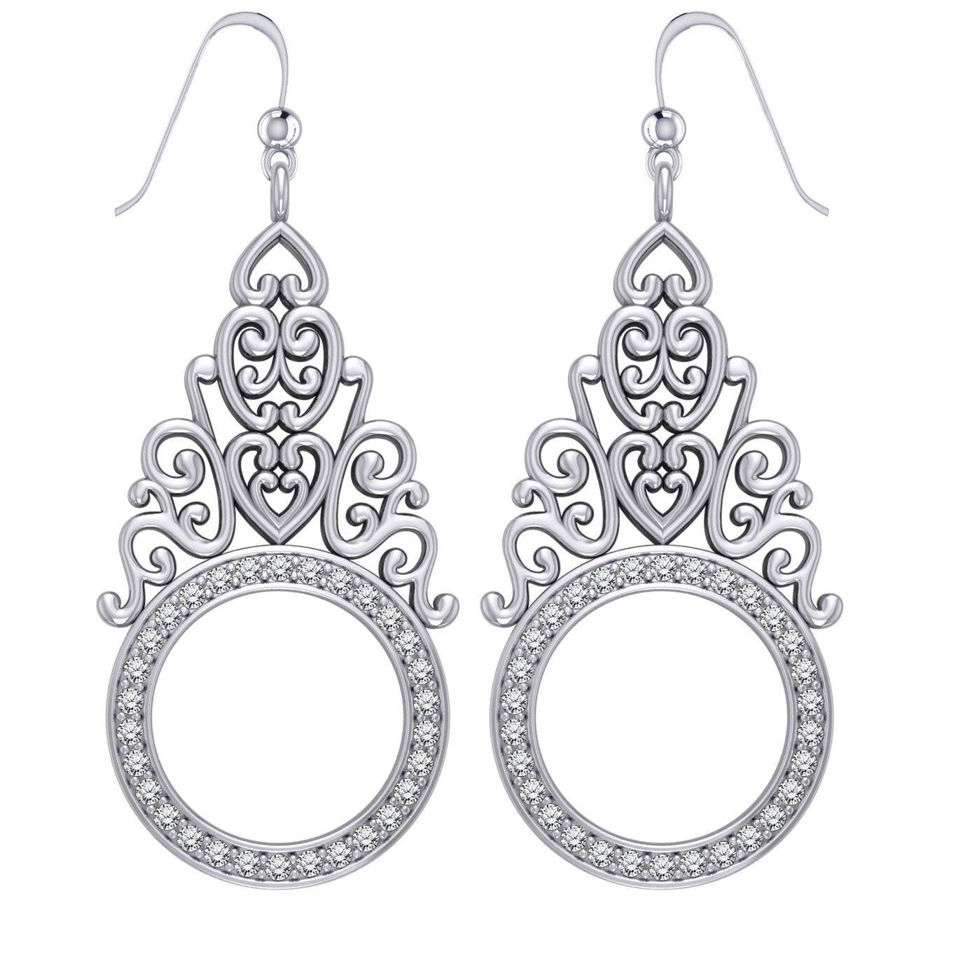 Treasured Memories are Kept in BreeZee Antique Design Silver Earrings TER1218