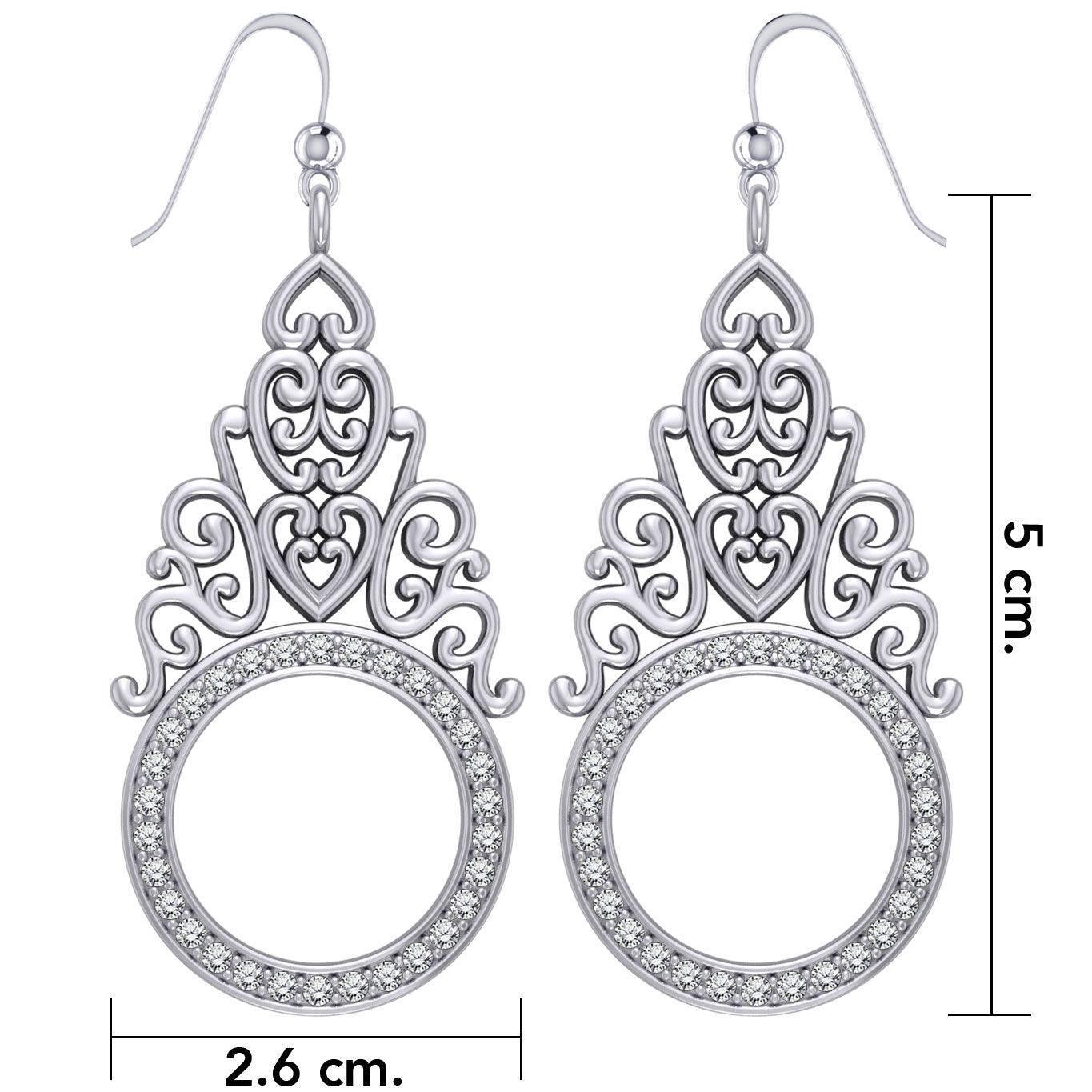 Treasured Memories are Kept in BreeZee Antique Design Silver Earrings TER1218
