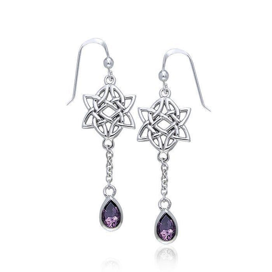 Celtic Knotwork Silver Earrings TER123