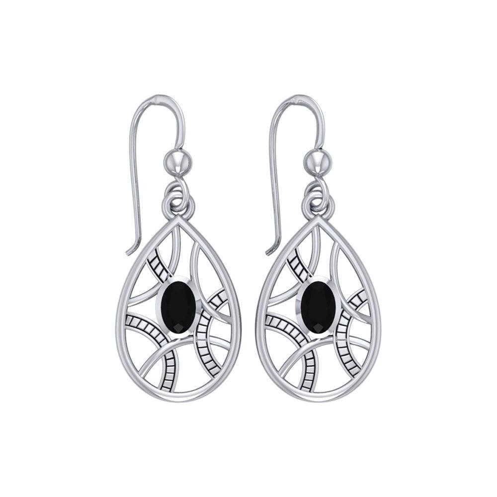 Teardrop shape Silver Earrings TER1257