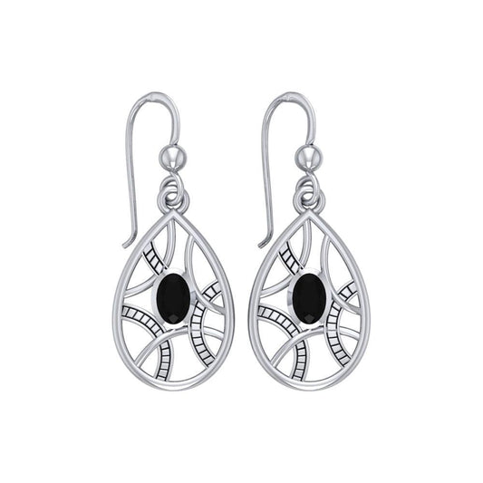 Teardrop shape Silver Earrings TER1257