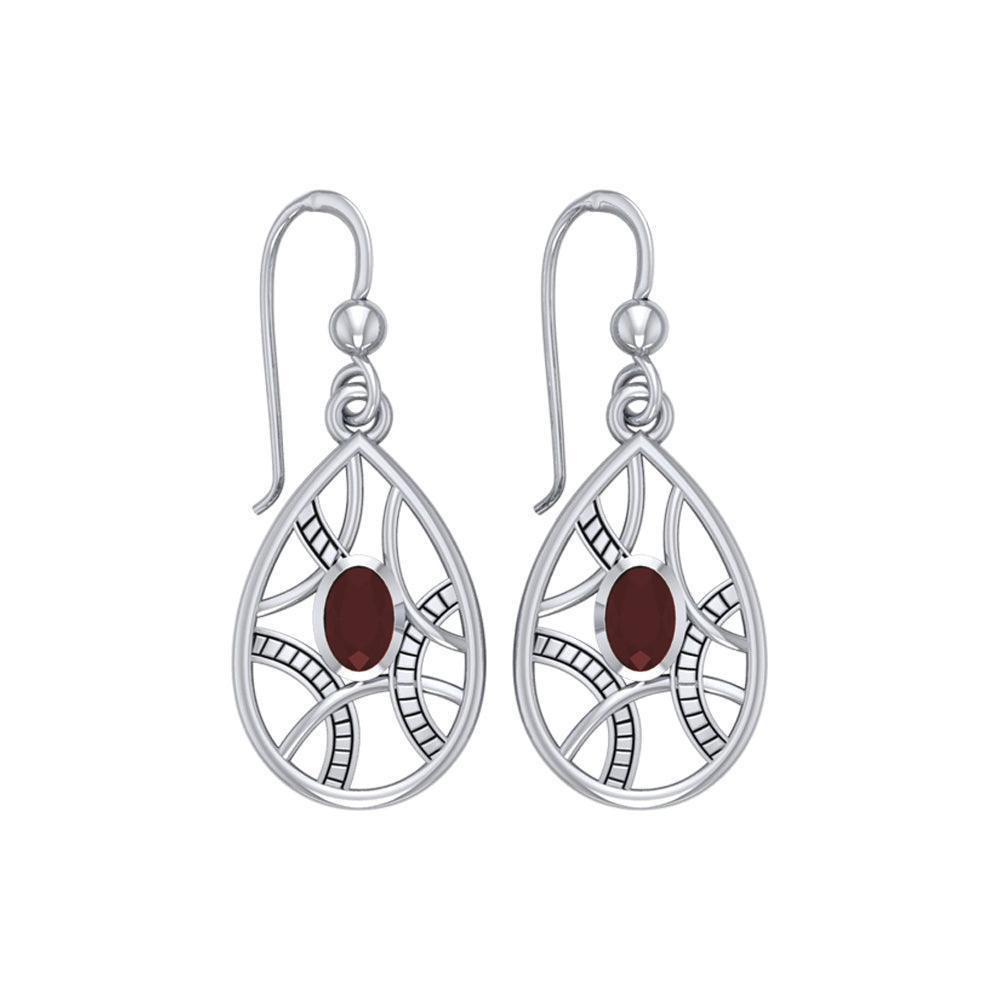 Teardrop shape Silver Earrings TER1257