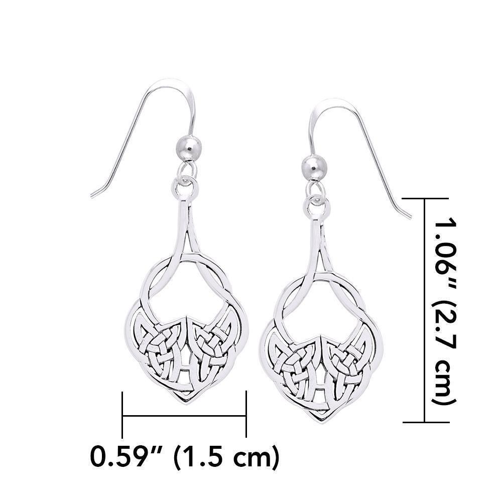 Celtic Knotwork Silver Earrings TER1259