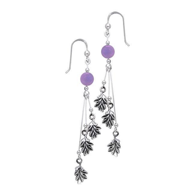 Oak Leaf Silver Earrings TER134