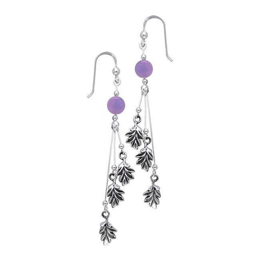 Oak Leaf Silver Earrings TER134