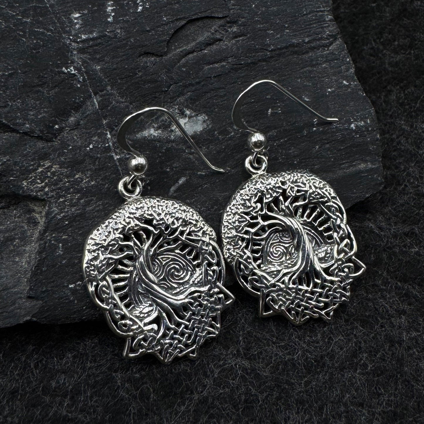 Lightweight Get the look of extraordinary Tree of Life Sterling Silver Earrings by Courtney Davis TER2255