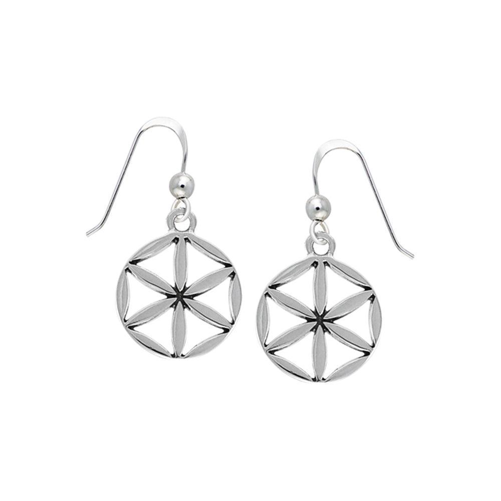 Flower of Life Silver Earrings TER1393