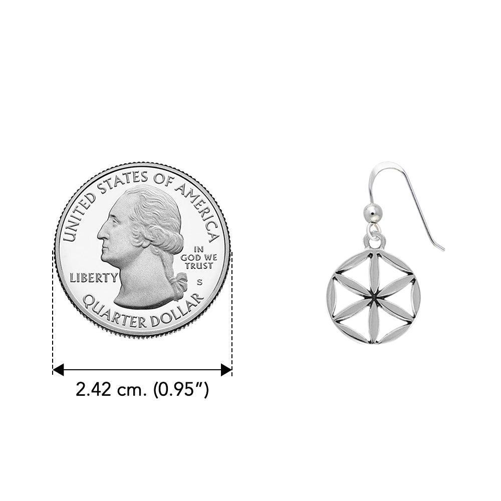 Flower of Life Silver Earrings TER1393