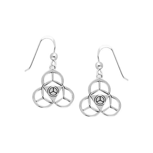Be Your Own Captain Mandala Silver Earrings TER1394