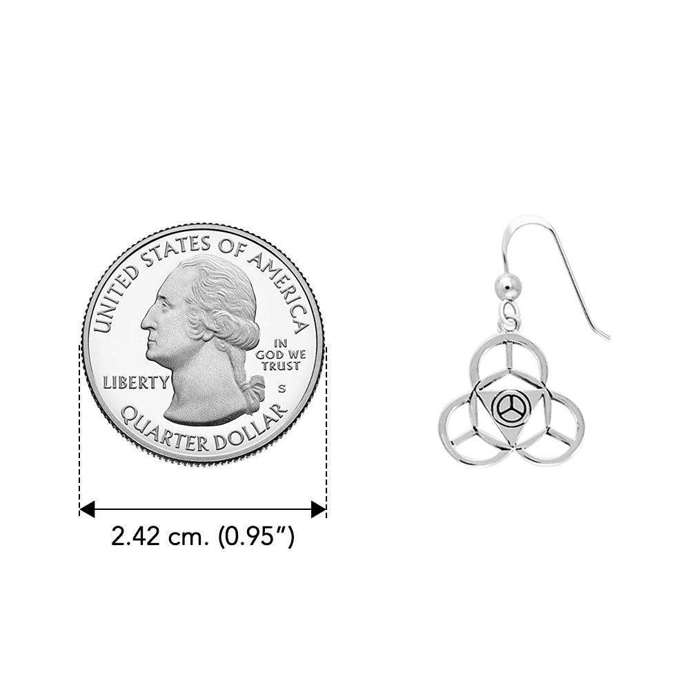 Be Your Own Captain Mandala Silver Earrings TER1394