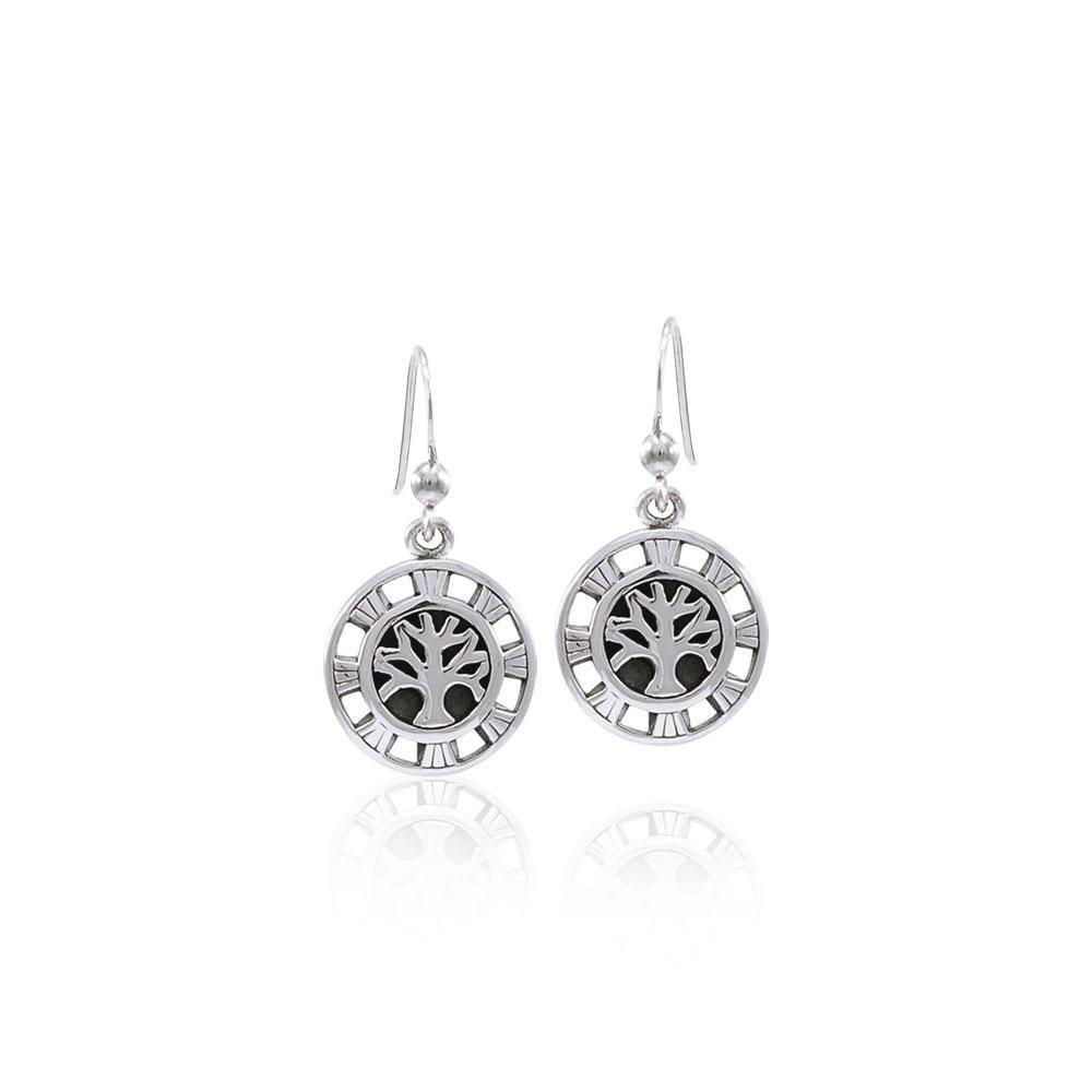 Sun Tree of Life Sterling Silver Earrings TER1547
