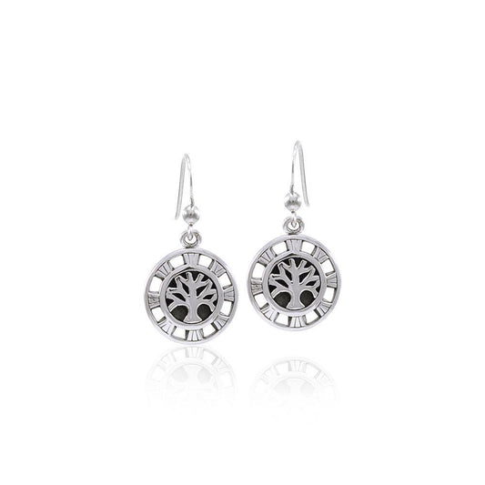 Sun Tree of Life Sterling Silver Earrings TER1547
