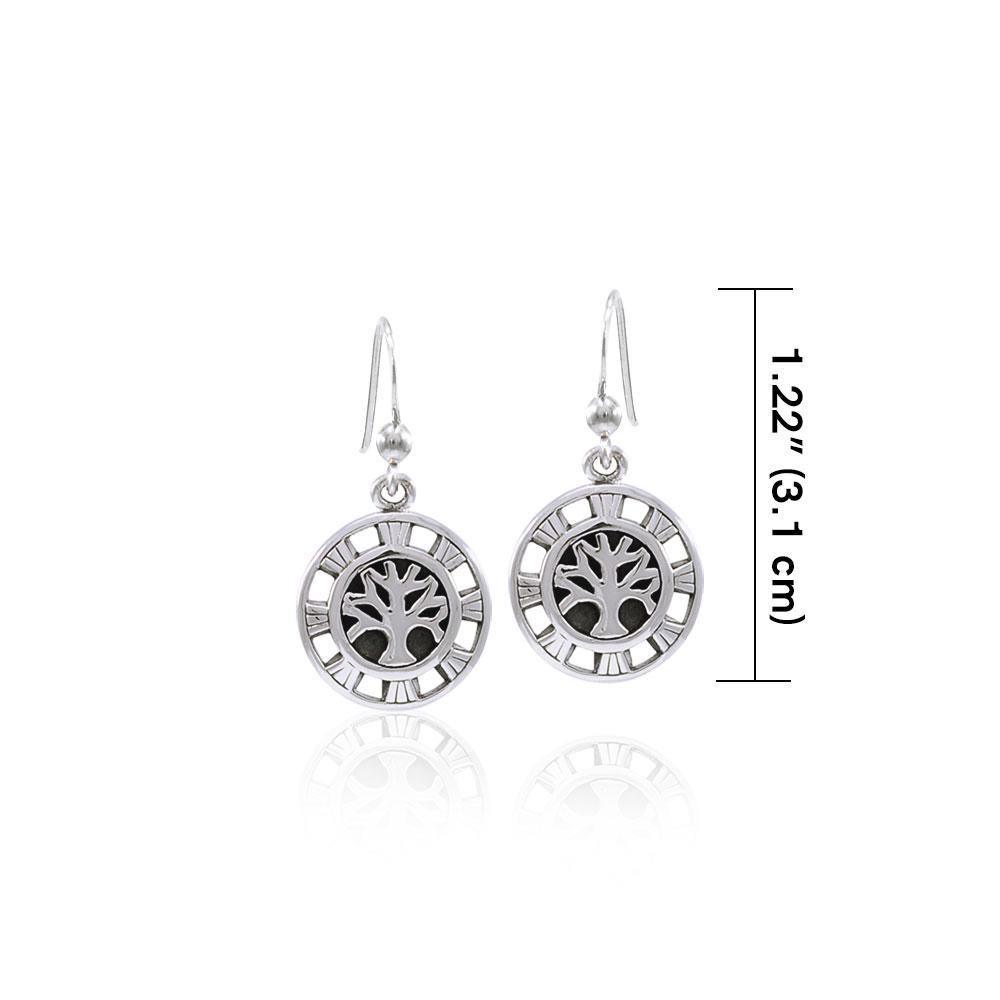 Sun Tree of Life Sterling Silver Earrings TER1547
