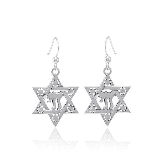 Chai Star of David Earrings TER1557