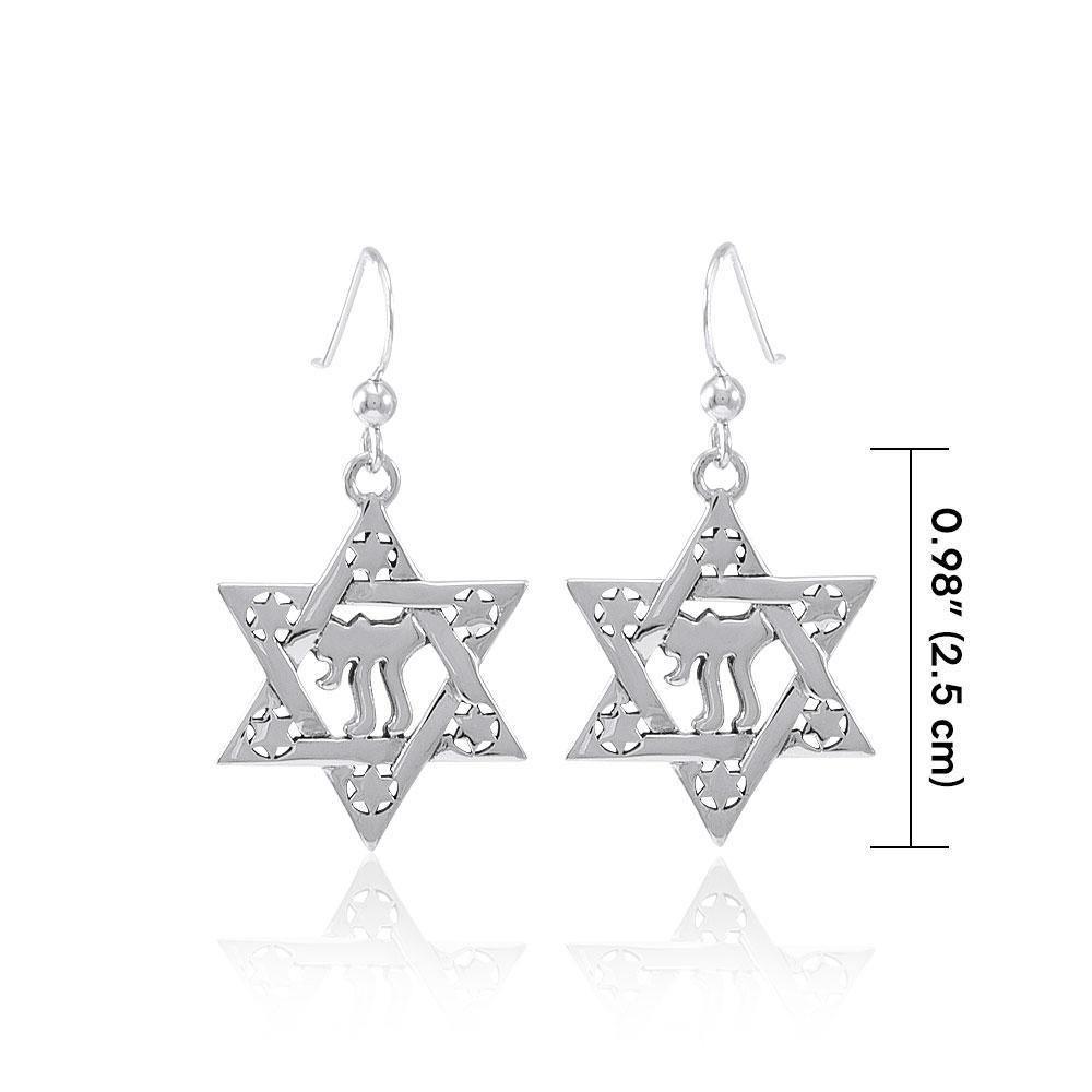 Chai Star of David Earrings TER1557