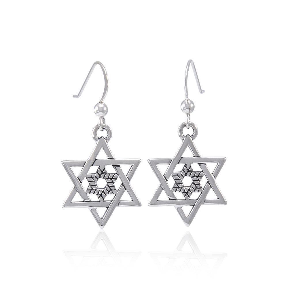 Double Star of David Earrings TER1558