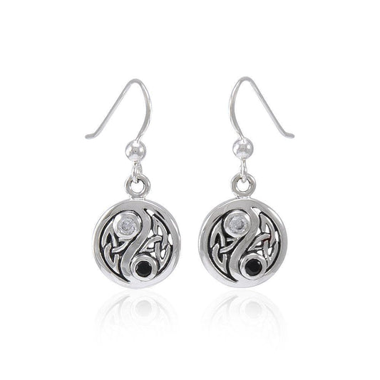 Celtic Triquetra Yin Yang Earrings TER1568