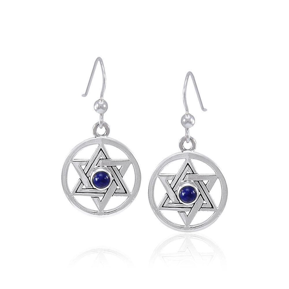 Star of David Gemstone Earrings TER1587