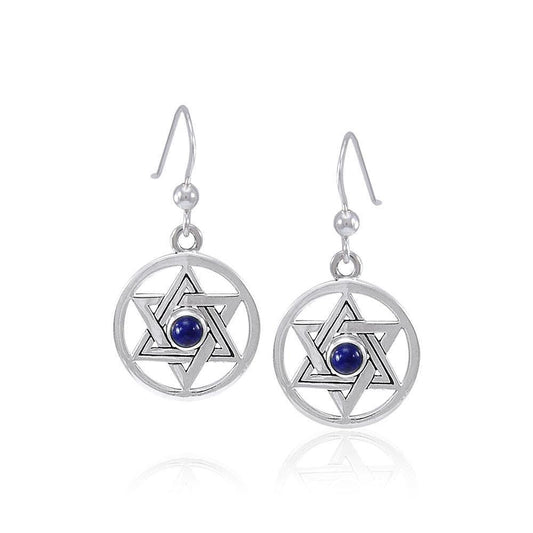 Star of David Gemstone Earrings TER1587
