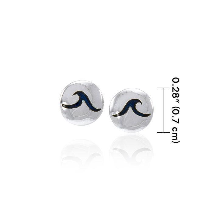 Ocean Wave Post Earrings TER1604