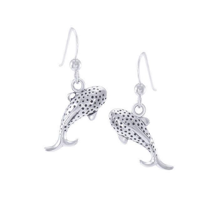 Small Whale Shark Sterling Silver Hook Earring TER1644
